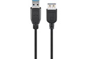 Kabel USB - Pro USB-A <-> USB-A - 1.8m - Czarny - 4040849439988