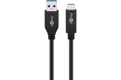 Kabel USB - Pro USB-A <-> USB-C - 1m - USB 3.2 Gen 2 - Czarny - PUSB3.2G2-AC-BLK-1M