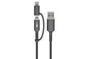 Kabel USB - Pro Charging and synchronisation combination cable (with USB A to Micro-USB & USB-C™) - 4040849718922