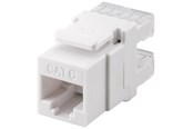 Kabel sieciowy - Pro Keystone module RJ45 CAT 6 UTP 250 MHz - Biały - 4040849957406