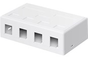 Akcesoria sieciowe - Pro Keystone empty housing 4 port - 4040849793769