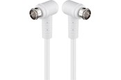 Kabel antenowy, złącze - Pro Angled SAT antenna cable (80 dB) 2x shielded 3.5m - 4040849673436