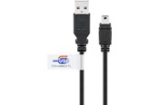 Kabel USB - Pro USB 2.0 Hi-Speed cable with USB certificate Black - 4040849939020
