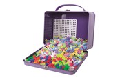 Klocki konstrukcyjne - Plus-Plus Suitcase Pastel Metal - 7003