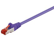 Kabel sieciowy - Pro LAN CAT 6 S/FTP - Lilla - 1 meter - Fioletowy - 1m - 4040849955860