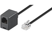 Kabel sieciowy - Pro Modular telephone extension cable - Czarny - 3m - 4040849682599