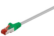 Kabel sieciowy - Pro CAT 6 Crossover-patch cable S/FTP (PiMF) grey green - Zielony - 1m - 4040849684562