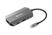 Stacja dokujaca - Sandberg USB-C 6-in1 Travel Dock - 136-33