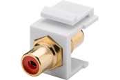 Kabel sieciowy - Pro Keystone Cinch/RCA module - Czerwony - 0cm - 4040849796692