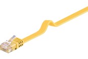 Kabel sieciowy - Pro LAN CAT 6 Flat U/UTP - Żółty - 1m - 4040849964084