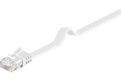 Kabel sieciowy - Pro LAN CAT 6 Flat U/UTP - Biały - 1m - 4040849951923