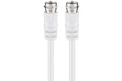 Kabel antenowy, złącze - Pro SAT antenna cable (<70 dB) 2x shielded 10m - 4040849272028