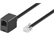 Kabel sieciowy - Pro Modular telephone extension cable - Czarny - 10m - 4040849682612
