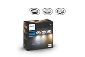 Inteligentny dom - Philips Hue Milliskin Reflektor punktowy do zabudowy - okrągły - biały - 3-pak - 929003811101