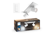Inteligentny dom - Philips Hue Runner Podwójne oświetlenie punktowe - białe - z regulatorem przyciemniania - 929003812001