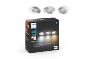 Inteligentny dom - Philips Hue Adore Łazienkowe oświetlenie punktowe do zabudowy - chrome - 3-pak - 929003807901