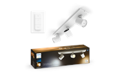Inteligentny dom - Philips Hue Runner Potrójne oświetlenie punktowe - białe - z regulatorem przyciemniania - 929003812101
