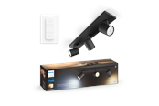 Inteligentny dom - Philips Hue Runner Potrójne oświetlenie punktowe - czarne- z regulatorem przyciemniania - 929003811901