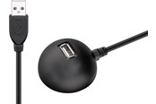 Kabel USB - Pro USB 2.0 Hi-Speed extension cable with desktop foot black - 4040849689130