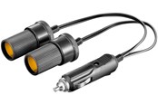 Kabel antenowy, złącze - Pro CAR cigarette lighter Y-distributor 12 V 0.2m - 4040849117664
