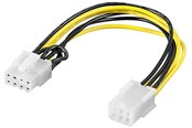 Kabel zasilajacy (wewnetrzny) - Pro Power cable/adapter for PC graphics card PCI-E/PCI Express 6-pin to 8-pin - 4040849936357