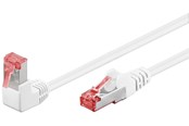Kabel sieciowy - Pro LAN CAT 6 S/FTP - 90° - Biały - 3m - 4040849515521