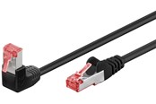 Kabel sieciowy - Pro LAN CAT 6 S/FTP - 90° - Czarny - 5m - 4040849515460