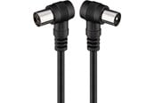 Kabel antenowy, zlacze - Pro Angled antenna cable (<70 dB) 2x shielded 1.5m - 4040849115257