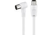 Kabel antenowy, zlacze - Pro Angled antenna cable (<70 dB) 2x shielded - 4040849117121