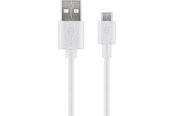 Kabel USB - Pro USB-A <-> USB Micro-B - 0.5m - Biały - 4040849386657