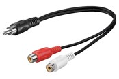 Kabel audio - Pro Audio Y cable adapter RCA male to stereo RCA female - 4040849500053