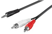 Kabel audio - Pro Audio cable AUX adapter 3.5 mm male to stereo RCA male - 4040849504402