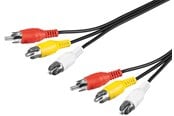 Kabel audio - Pro Composite audio/video connector cable 3x RCA - 4040849507700