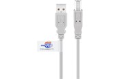 Kabel USB - Pro USB-A <-> USB Mini-B (4-pin) - 5m - Szary - 4040849508332