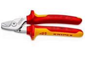 Akcesoria sieciowe - KNIPEX StepCut, Nożyce do kabli ze stopniowanymi krawędziami tnącymi - 95 16 160