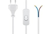 Kabel zasilający (wewnętrzny) - Pro Euro cord for assembly with switch 1.5 m white - 4040849513497