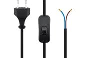 Kabel zasilający (wewnętrzny) - Pro Euro cord for assembly with switch 1.5 m black - 4040849513503