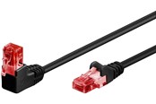 Kabel sieciowy - Pro LAN CAT 6 U/UTP - 90° - Czarny - 5m - 4040849515187