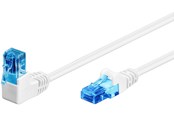 Kabel sieciowy - Pro LAN CAT 6A U/UTP 90° - Biały - 1m - 4040849515361