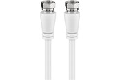 Kabel antenowy, zlacze - Pro SAT antenna cable (class A+ >95 dB) 3x shielded 1m - 4040849588143