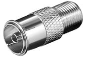 Kabel antenowy, zlacze - Pro F-adapter: F female > Coaxial female - 4040849673207