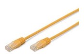 Kabel sieciowy - DIGITUS CAT 5e patch cable U/UTP yellow - Żółty - 0.5m - DK-1511-005/Y