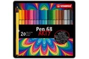 Przybory do pisania i rysowania - STABILO  Pen 68 Arty metal tin of 20 colors - 6820-6