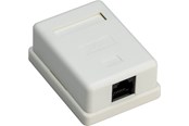 Akcesoria sieciowe - Pro 1-port RJ45 surface mount installation box CAT 6 UTP white - 4040849776328