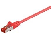 Kabel sieciowy - Pro LAN CAT 6 S/FTP - Czerwony - 0.1m - 4040849924583