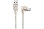 Kabel USB - Pro USB 2.0 Hi-Speed cable 90° transparent - 4040849935756