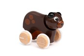 Zabawki dla niemowląt - Brio Push Along Bear - 30338