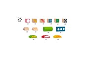 Zabawa w udawanie - Brio 25 Patterned Wooden Blocks - 30112