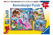 Puzzle - Ravensburger Charming Mermaids 3x49p - 10108063
