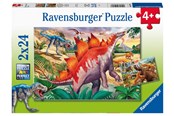Puzzle - Ravensburger Jurassic Wildlife 2x24p - 10105179